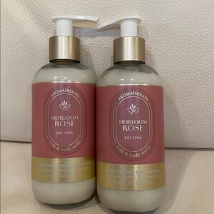 Bath and Body Works Heirloom Rose Body Lotion Bundle of 2 Full Size
